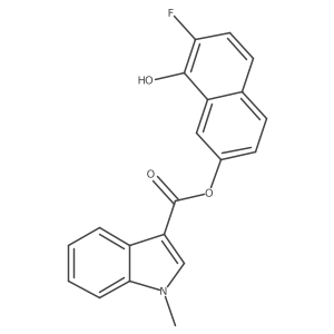 7-Fluoro-8-hydroxynaphthalen-2-yl 1-methyl-1H-indole-3-carboxylate结构式