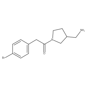 1-(3-(Aminomethyl)pyrrolidin-1-yl)-2-(4-bromophenyl)ethan-1-one Structure