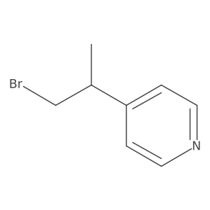 4-(1-Bromopropan-2-yl)pyridine结构式