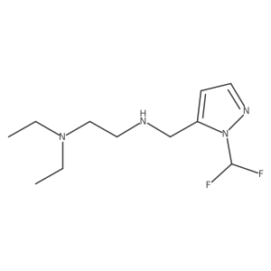 [2-(diethylamino)ethyl]({[1-(difluoromethyl)-1H-pyrazol-5-yl]methyl})amine Structure