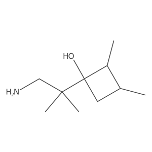 1-(1-Amino-2-methylpropan-2-yl)-2,3-dimethylcyclobutan-1-ol Structure
