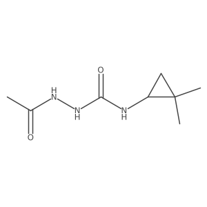 Acetic acid, 2-[[(2,2-dimethylcyclopropyl)amino]carbonyl]hydrazide Structure