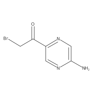 1-(5-Amino-2-pyrazinyl)-2-bromoethanone结构式