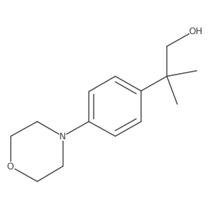 2-Methyl-2-[4-(morpholin-4-yl)phenyl]propan-1-ol Structure