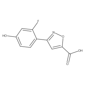 3-(2-Fluoro-4-hydroxyphenyl)-1,2-oxazole-5-carboxylic acid结构式