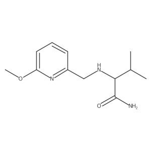 2-{[(6-Methoxypyridin-2-yl)methyl]amino}-3-methylbutanamide结构式