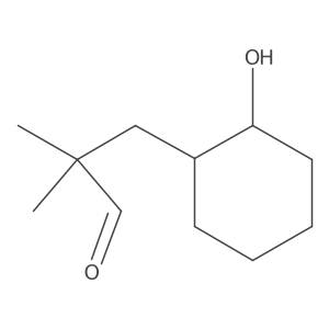 3-(2-Hydroxycyclohexyl)-2,2-dimethylpropanal结构式