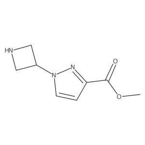 methyl 1-(azetidin-3-yl)-1H-pyrazole-3-carboxylate Structure