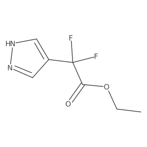 Ethyl 2,2-difluoro-2-(1H-pyrazol-4-yl)acetate Structure