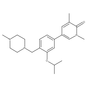 5-(3-Isopropoxy-4-((4-methylpiperazin-1-yl)methyl)phenyl)-1,3-dimethylpyridin-2(1h)-one Structure