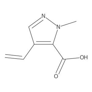 4-Ethenyl-2-methylpyrazole-3-carboxylic acid Structure