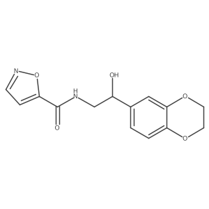 N-(2-(2,3-dihydrobenzo[b][1,4]dioxin-6-yl)-2-hydroxyethyl)isoxazole-5-carboxamide Structure