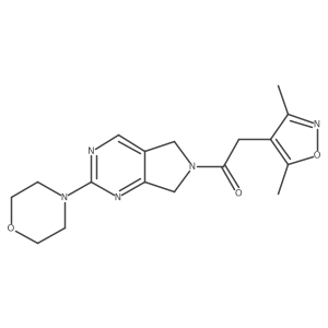 2-(3,5-dimethylisoxazol-4-yl)-1-(2-morpholino-5H-pyrrolo[3,4-d]pyrimidin-6(7H)-yl)ethanone结构式