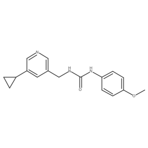 1-((5-Cyclopropylpyridin-3-yl)methyl)-3-(4-methoxyphenyl)urea Structure