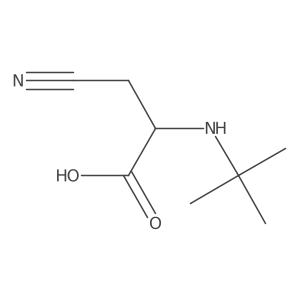 (S)-2-(tert-Butylamino)-3-cyanopropanoic acid Structure