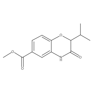 Methyl 2-isopropyl-3-oxo-3,4-dihydro-2H-benzo[b][1,4]oxazine-6-carboxylate结构式