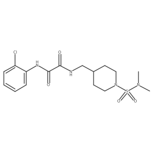 N'-(2-chlorophenyl)-N-{[1-(dimethylsulfamoyl)piperidin-4-yl]methyl}ethanediamide Structure