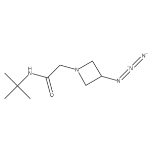 2-(3-azidoazetidin-1-yl)-N-(tert-butyl)acetamide结构式