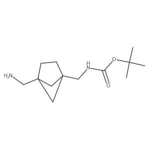 Tert-butyl ((4-(aminomethyl)bicyclo[2.1.1]hexan-1-yl)methyl)carbamate Structure