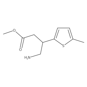 Methyl 4-amino-3-(5-methylthiophen-2-yl)butanoate Structure