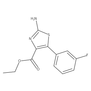 Ethyl 2-amino-5-(3-fluorophenyl)thiazole-4-carboxylate Structure