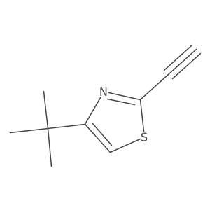 4-(1,1-Dimethylethyl)-2-ethynylthiazole Structure