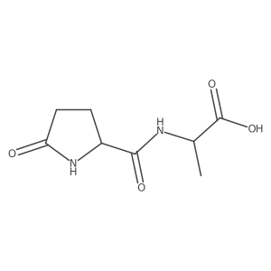 (2R)-2-{[(2S)-5-oxopyrrolidin-2-yl]formamido}propanoic acid结构式