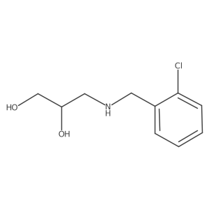 (2R)-3-{[(2-chlorophenyl)methyl]amino}propane-1,2-diol结构式