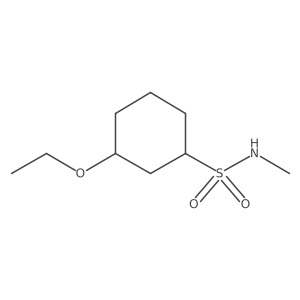 3-ethoxy-N-methylcyclohexane-1-sulfonamide结构式