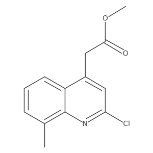 Methyl 2-(2-chloro-8-methylquinolin-4-yl)acetate结构式
