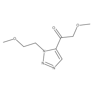2-methoxy-1-[1-(2-methoxyethyl)-1H-1,2,3-triazol-5-yl]ethan-1-one结构式