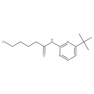 N-(4-tert-butylpyrimidin-2-yl)-5-chloropentanamide结构式
