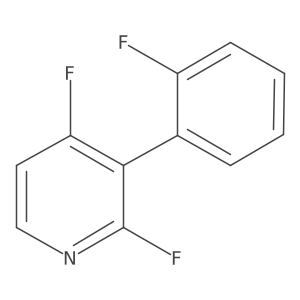 2,4-Difluoro-3-(2-fluorophenyl)pyridine结构式