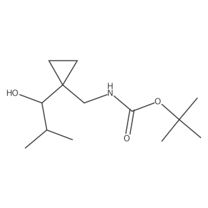 tert-butyl N-{[1-(1-hydroxy-2-methylpropyl)cyclopropyl]methyl}carbamate Structure