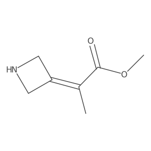 Methyl 2-(azetidin-3-ylidene)propanoate Structure