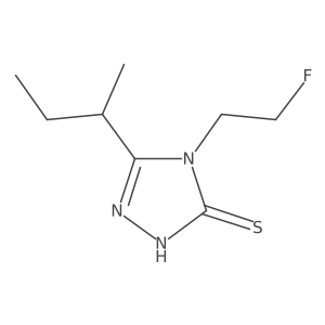 5-(butan-2-yl)-4-(2-fluoroethyl)-4H-1,2,4-triazole-3-thiol结构式