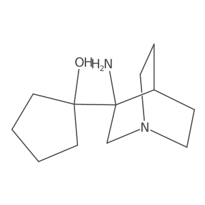 1-{3-Amino-1-azabicyclo[2.2.2]octan-3-yl}cyclopentan-1-ol Structure