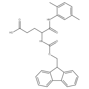 4-[(2,5-dimethylphenyl)carbamoyl]-4-({[(9H-fluoren-9-yl)methoxy]carbonyl}amino)butanoic acid结构式