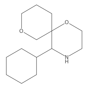 5-Cyclohexyl-1,8-dioxa-4-azaspiro[5.5]undecane结构式