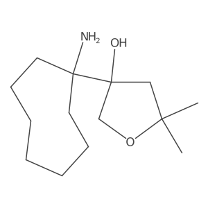 3-(1-Aminocyclooctyl)-5,5-dimethyloxolan-3-ol结构式