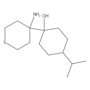 1-(4-Aminothian-4-yl)-4-(propan-2-yl)cyclohexan-1-ol Structure