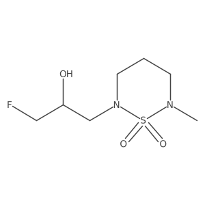 2-(3-Fluoro-2-hydroxypropyl)-6-methyl-1lambda6,2,6-thiadiazinane-1,1-dione Structure