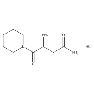 3-Amino-4-oxo-4-piperidin-1-ylbutanamide hydrochloride Structure