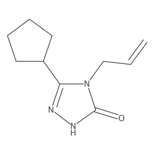 3-cyclopentyl-4-(prop-2-en-1-yl)-4,5-dihydro-1H-1,2,4-triazol-5-one结构式
