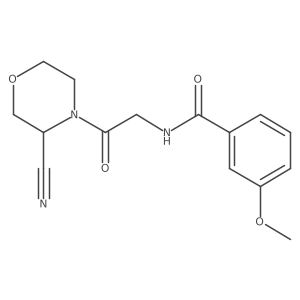 N-[2-(3-Cyanomorpholin-4-yl)-2-oxoethyl]-3-methoxybenzamide结构式