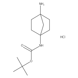 tert-butyl N-{4-aminobicyclo[2.2.1]heptan-1-yl}carbamate hydrochloride结构式