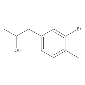 (2S)-1-(3-bromo-4-methylphenyl)propan-2-ol结构式