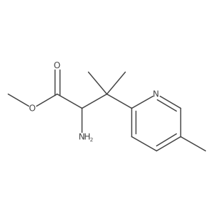 Methyl 2-amino-3-methyl-3-(5-methylpyridin-2-yl)butanoate Structure