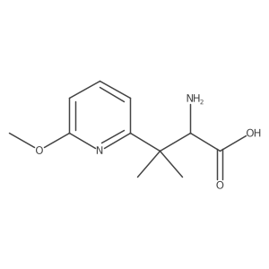 2-Amino-3-(6-methoxypyridin-2-yl)-3-methylbutanoic acid结构式