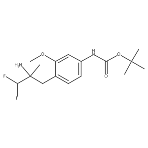 tert-butyl N-[4-(2-amino-3,3-difluoro-2-methylpropyl)-3-methoxyphenyl]carbamate Structure